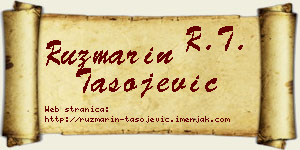 Ruzmarin Tasojević vizit kartica